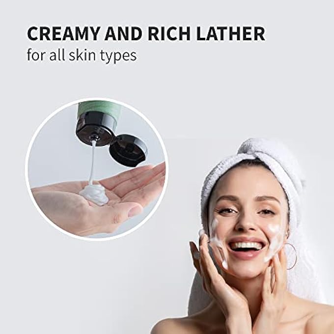 BENTON DEEP GREEN TEA CLEANSING FOAM 120G (4.23 OZ.) PORE TIGHTENING & PURIFYING FACIAL FOAM CLEANSER FOR OILY AND SENSITIVE SKIN, SMOOTH FINISH WITHOUT IRRITATION - Image 3